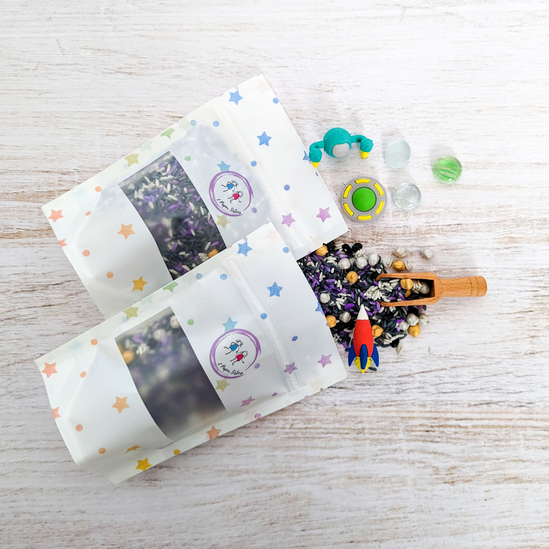 Space Themed Sensory Rice Deluxe Kit