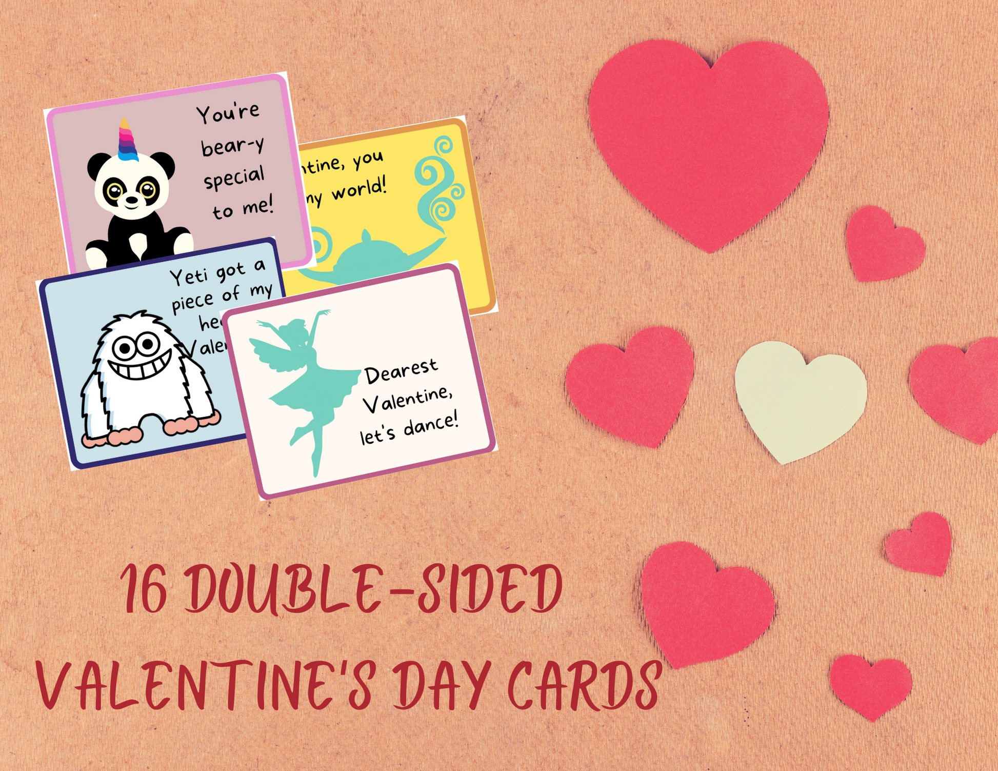 Kids' Valentine's Day Cards: Magical and Mystical - Digital Download - 2 Paper Sisters