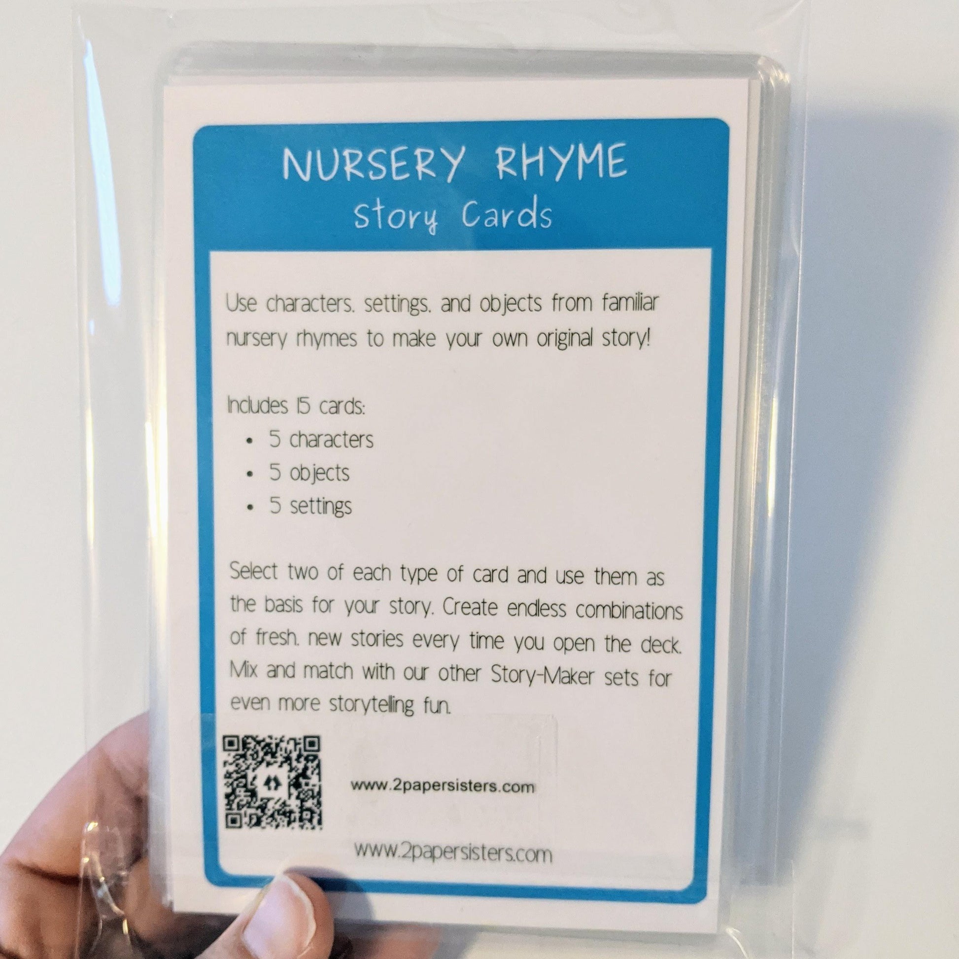 Nursery Rhyme Story Cards - 2 Paper Sisters