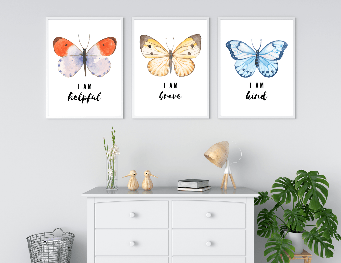 Butterfly Affirmation Wall Art - Digital Download - 2 Paper Sisters