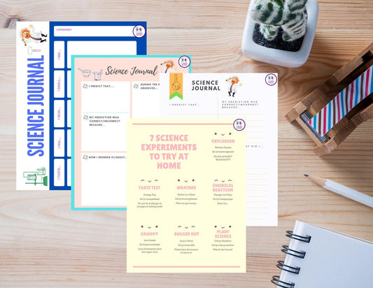 Science Experiments and Journals - Digital Download - 2 Paper Sisters