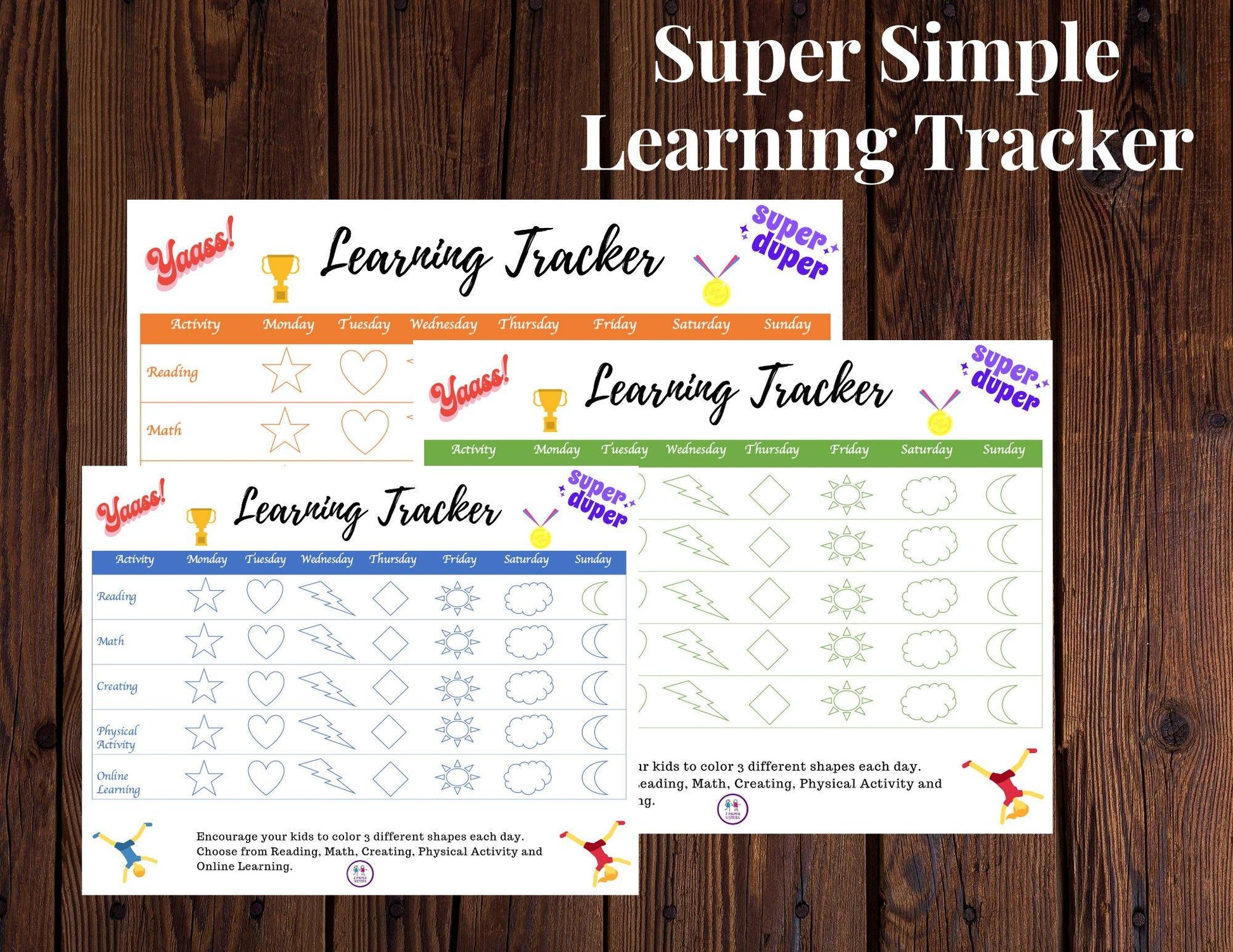 E-Learning Tracker Bundle - Digital Download - 2 Paper Sisters