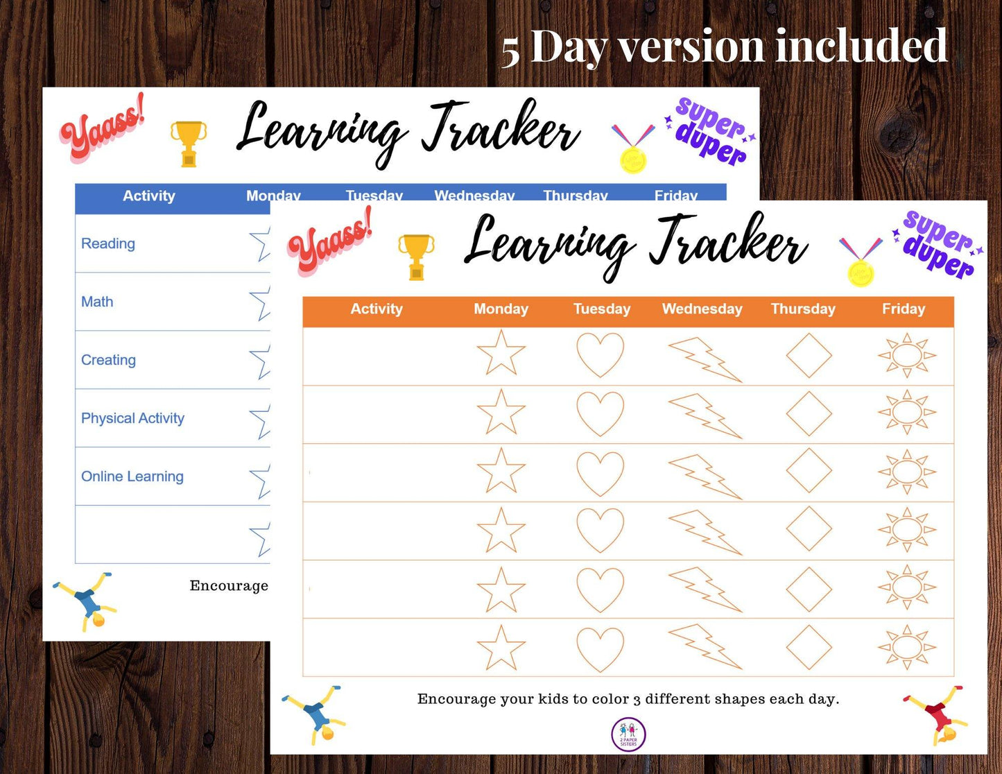 E-Learning Tracker Bundle - Digital Download - 2 Paper Sisters