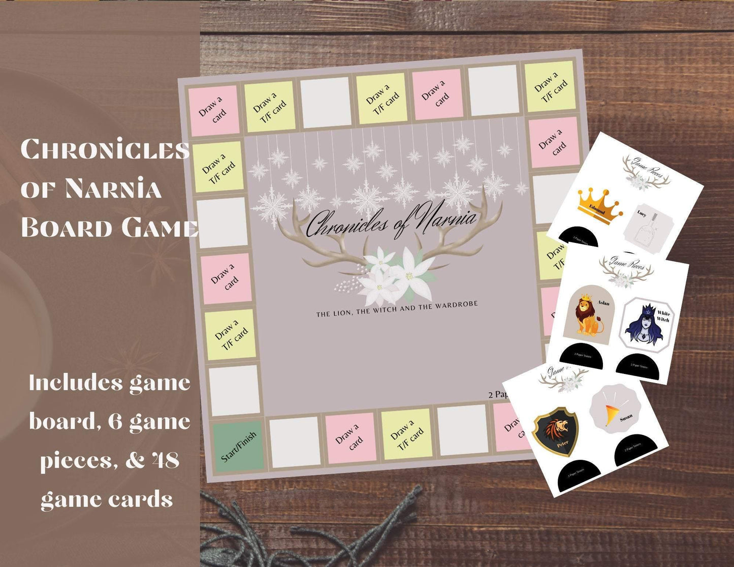 Board Game: Chronicles of Narnia - Digital Download - 2 Paper Sisters